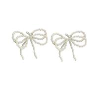ZwaitL Colgante coreano para decoración de zapatos, diseño de lazo dulce para zapatos, añade encanto y personalidad a tu teléfono, 162x89mm, perlas de imitación