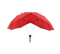 ZwaitL Cómoda pareja de paraguas doble con marquesinas de fácil operación, perfecta para excursiones aire libre automática