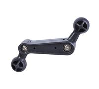 ZwaitL Conector Doble de Cabeza esférica de 17 mm con ángulos Ajustables Accesorio de Soporte para teléfono para Soporte de Mapa para automóvil y Adaptador de Equipo fotográfico