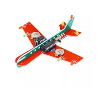 ZwaitL Conjunto de Modelo de avión electrónico con Placa de Circuito LED Intermitente para práctica de Soldadura y proyectos científicos Módulo LED Intermitente para Modelo de avión