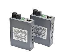 ZwaitL Convertidor Gigabit Ethernet de 1000 Mbps de velocidad de 5 V CC de larga distancia, diseño compacto, modo único, transmisión de datos óptica, convertidor de red industrial