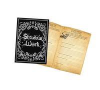 ZwaitL Cuaderno de grimorio místico con 42 hojas, diario estético oscuro para seguimiento del tarot y reflexión espiritual, cuaderno ritual oculto de 125 x 175 mm