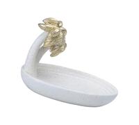 ZwaitL Decoraciones de Ramadán para Eid Mubaraks Decoraciones para hogar de la Mezquita Blanca Dorada Adorno Artesanal Caja de Almacenamiento de Joyas Caja de Almacenamiento de Joyas