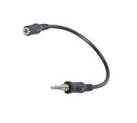 ZwaitL Eficiente cable convertidor de auriculares de 3,5 mm para transceptores de mano VX6R VX7R VX-177 VX170, diseño de metal ABS, transmisión de sonido