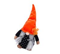 ZwaitL Estatua de gnomos de temporada, muñeca de felpa hecha a mano para cosecha de otoño, decoración de Halloween, regalo único de Acción de Gracias, decoración del hogar