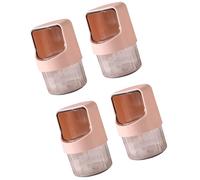 ZwaitL Estuche organizador de hisopos con tapa, perfecto para brochas de maquillaje y palillos de dientes, caja de almacenamiento para púas de hilo dental simple almacenamiento en el hogar