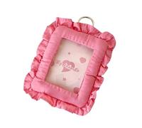ZwaitL Estuche portátil con forma de almohada para tarjetas fotográficas para mochilas, llaves, decoración ligera, organizador de fotos, fácil de colgar, funda de tela para tarjetas fotográficas, d