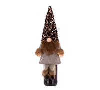 ZwaitL Funda para Botella de Vino de gnomo de Navidad, Adorno Decorativo de gnomo para Fiesta de cumpleaños, decoración de Escritorio, Regalo, Funda para Botella de Vino de Navidad