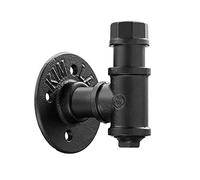 ZwaitL Ganchos para batas y toallas de tubo de hierro industrial, decoración del hogar montada en la pared, accesorios de baño, ganchos para colgar resistentes de estilo rústico vintage para pared