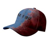 ZwaitL Gorra de béisbol única con estampado de sangre para Halloween, gorras de béisbol ajustables para hombres y mujeres, sombrero de disfraz de fiesta divertido