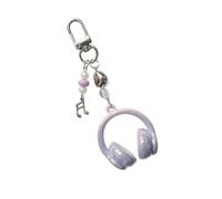 ZwaitL Innovadores diseños degradados llavero para amantes de la música, aleación resistente, construcción acrílica, regalo multiusos, llavero para amantes de la música, Morado (, Talla única