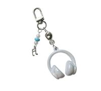 ZwaitL Innovadores diseños degradados llavero para amantes de la música, aleación resistente, construcción acrílica, regalo multiusos, llavero para amantes de la música, azul celeste, Talla única