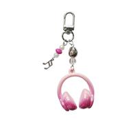ZwaitL Innovadores diseños degradados llavero para amantes de la música, aleación resistente, construcción acrílica, regalo multiusos, llavero para amantes de la música, Rosa Roja, Talla única