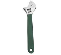 ZwaitL Llave ajustable con mango recubierto antideslizante, acero de alto carbono, diseño inoxidable para pernos de tuerca y reparaciones mecánicas, mango antideslizante llave ajustable