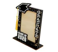 ZwaitL Marco de fotos de graduación de madera 2026, marco de fotos para la escuela secundaria, regalo de graduación personalizado para ella y él