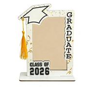 ZwaitL Marco de fotos de graduación de madera 2026, marco de fotos para la escuela secundaria, regalo de graduación personalizado para ella y él