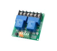 ZwaitL Módulo de relés aislados optoacoplador de 2 Canales 5 V Apagado de Contacto 30 amperios Corriente Carga de Corriente Continua Indicadores LED para automatización del hogar Lógicas programables