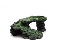 ZwaitL Plataforma de resina para tomar el sol, puente, cueva, reptiles, tanques, decoración, resina, paisaje, cueva, tortuga, plataforma pequeña