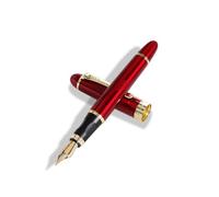 ZwaitL Pluma estilográfica de metal de 0,5 mm, escritura suave, suministros escolares para escribir caligrafía, fuente de papelería suave para adolescentes