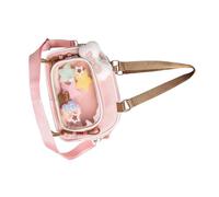 ZwaitL Práctica bolsa cruzada de PVC transparente con temática de anime, espaciosa, esencial para la escuela, organizada con correa ajustable, elegante, unisex japonesa, a, One Size