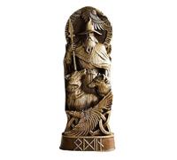 ZwaitL Resins Vikinges - Figuras en miniatura de mitología nórdica, estatua de Dios nórdico, centros de mesa, centros de mesa Thors/Loki/Freyja, decoración de mesa