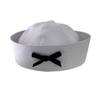 ZwaitL Sombrero de marinero para cosplay con decoraciones de bowknot negro Capitán Navy Marine para mujer Hombres Accesorios divertidos para cosplay Sombreros blancos a granel para niños Novia de de