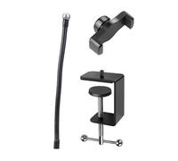 ZwaitL Soporte Permanente para teléfono en la encimera con Varilla Flexible y Amplio Acuerdo para, cocinar, de lo Contrario, videollamadas, Soporte para teléfono con Tubo Flexible