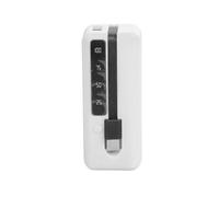 ZwaitL Soporte Recargable fácil de Transportar con Cable Tipo C Integrado para proyectos de Celdas de Litio Carcasa institucional de alimentación USB Tipo C