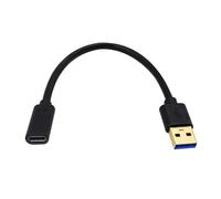 ZwaitL Speed USB3.0 a tipo C hembra cable de carga y datos, cable de extensión compatible con lector de tarjetas Hub y conector USB