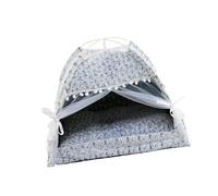 ZwaitL Tienda Tipi para Mascotas, Tienda de campaña de Peluche extraíble, Cama para Perros y Gatitos, cómodo Espacio Privado para Animales pequeños, Cama de Peluche