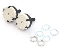 ZWAPHOBPA Codador de Interruptor 2PC Selector Banda Giratorio una Sola Cubierta Rs26 2 Pole Position 6 Banda Seleccionable Interruptor selector Canal