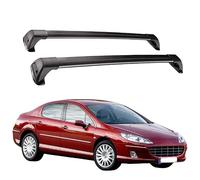 ZWBC 2 Piezas Barras de Techo de Coche de Aluminio para Peugeot 407 Limousine 2004 2005 2006 2007 2008, Baca Portaequipajes Barras Transversales Barras Exteriores Accesorios,A