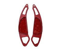 ZWBC 2 Piezas Levas Cambio Volante para Roewe RX8 2018-2021, Shift Paddle Durable Paleta de Cambio Extensión Accesorios,Red Carbon Pattern