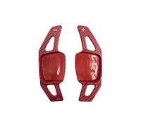 ZWBC 2 Piezas Levas Cambio Volante para VW Golf 8 2021, Shift Paddle Durable Paleta de Cambio Extensión Accesorios,Red Carbon Pattern