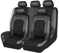 ZWBC 9 Piezas Funda Asiento Coche para Peugeot 2008 2020-2023, Protector para Asiento de Coche Delanteros y Traseros Juegos de cubreasientos,Black Gray