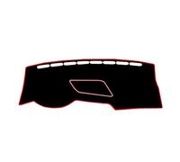 ZWBC Alfombrilla para Salpicadero para Volkswagen VW Touran 5T1 2016 2017 2018 2019 2020-2023, Alfombra Antisol Antideslizante Salpicadero de Coche Alfombrilla Accesorios,Left Hand Drive-Red