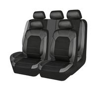 ZWBC Coche Fundas Asientos para VW Golf 6 GTI Golf 7 Golf 7 GTI Golf Tdi Golf Sportsvan, Impermeables Cuero Delanteros Y Traseros Funda Asiento Protector,Grey