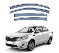 ZWBC Deflectores de Viento para KIA K2 Sedan MK3-QB 2011-2016, Lluvia Deflectores Impermeable Durable Set de Deflectores de Aire Coche Accesorios
