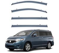 ZWBC Deflectores de Viento para Nissan Quest MK4-RE52 2011-2017, Lluvia Deflectores Impermeable Durable Set de Deflectores de Aire Coche Accesorios