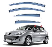 ZWBC Deflectores de Viento para Peugeot 207 MK1 2006-2014, Lluvia Deflectores Impermeable Durable Set de Deflectores de Aire Coche Accesorios