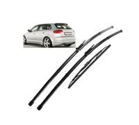 ZWBC Juego De Escobillas Limpiaparabrisas Delanteras Y Traseras para Audi A3 8P 4"+19"+13 2005-2012, Durable Parabrisas Ventana Lluvia Cepillos