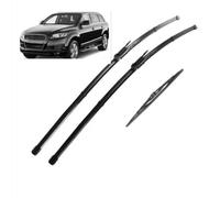 ZWBC Juego De Escobillas Limpiaparabrisas Delanteras Y Traseras para Audi Q7 4L 2006-2015, Durable Parabrisas Ventana Lluvia Cepillos