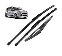 ZWBC Juego De Escobillas Limpiaparabrisas Delanteras Y Traseras para Citroen C3 Picasso 2011-2016, Durable Parabrisas Ventana Lluvia Cepillos