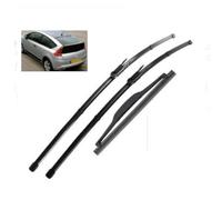 ZWBC Juego De Escobillas Limpiaparabrisas Delanteras Y Traseras para Citroen C4 Coupe 3-Door 2004-2010, Durable Parabrisas Ventana Lluvia Cepillos