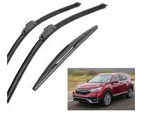 ZWBC Juego De Escobillas Limpiaparabrisas Delanteras Y Traseras para CR-V CRV MK5 2017-2020, Durable Parabrisas Ventana Lluvia Cepillos