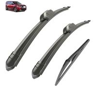 ZWBC Juego De Escobillas Limpiaparabrisas Delanteras Y Traseras para Dacia Renault Loday 22+16+11 2012-2016, Durable Parabrisas Ventana Lluvia Cepillos