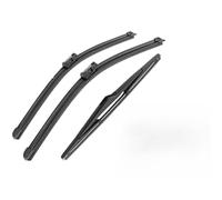 ZWBC Juego De Escobillas Limpiaparabrisas Delanteras Y Traseras para Ford Fiesta MK6 2008-2016, Durable Parabrisas Ventana Lluvia Cepillos