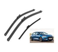 ZWBC Juego De Escobillas Limpiaparabrisas Delanteras Y Traseras para Ford Focus 4 MK4 2018-2024, Durable Parabrisas Ventana Lluvia Cepillos