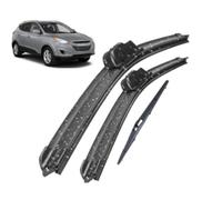 ZWBC Juego De Escobillas Limpiaparabrisas Delanteras Y Traseras para Hyundai Tucson MK2 ix35 2010-2015, Durable Parabrisas Ventana Lluvia Cepillos