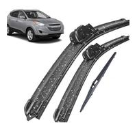 ZWBC Juego De Escobillas Limpiaparabrisas Delanteras Y Traseras para Hyundai Tucson MK2 Ix35 2010-2015, Durable Parabrisas Ventana Lluvia Cepillos